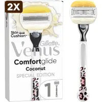 Gillette venus 2 x Comfortglide Coconut - 1 Scheermes - 1 Scheermesje