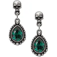 Alchemy Gothic - Gothic Oorbellen - Lost Jewels of Paris - voor Vrouwen - zilverkleurig - Maat Standard