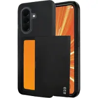 R2B Samsung A37 Hoesje met pasjeshouder - 3 Pasjes - Stevig & Beschermend - Zwart