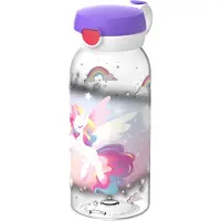 Mepal Drinkfles Flip-up Campus Unicorn Glow Paars 600 Ml