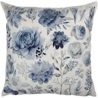 Clayre & Eef Sierkussen 45x45 cm Wit Polyester Bloemen