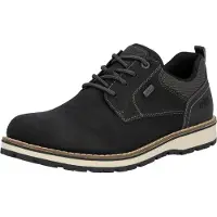 Rieker Herrenschuhe eleganter Schnürer Schwarz Freizeit