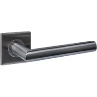 Intersteel deurkruk Q 04 op rozet 53x53x6mm pvd antraciet
