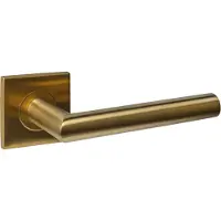 Intersteel deurkruk Q 04 op rozet 53x53x6mm pvd messing mat