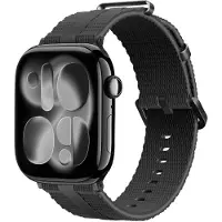 Strap-it Sportief siliconen bandje geschikt voor Apple Watch 1/2/3/4/5/6/7/8/9/10/11/SE/SE2/SE3/Ultra (2/3) - Maat: 44/45/46/49mm - Zwart