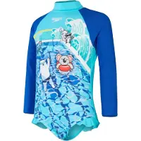Speedo frill digital badpak in de kleur blauw.