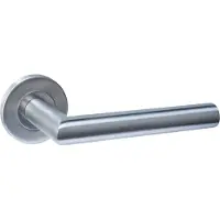 Intersteel deurkruk Q 01 op rozet verdekt ø52x6mm - RVS