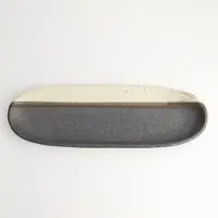 Tokyo Design Studio - Mino Craft Ovaal Bord - Zwart/Bruin - 34,5 x 10,8 x 2,5 cm