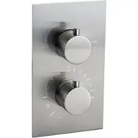 FortiFura Calvi Thermostatische Inbouwkraan - inclusief inbouwdeel - geborsteld RVS PVD (RVS) SW1159493