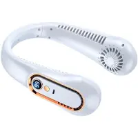 VHV -Nekventilator USB Oplaadbaar - Draagbare Ventilator met Bladvrij Ontwerp - Stille Halsventilator met Fast Charging - Persoonlijke Koeling voor Reizen en Sporten - Wit