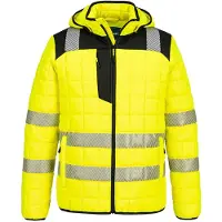 Portwest Pw3 Square Baffle Jack T165 Hi-vis Winddicht Waterafstotend Uv-bescherming | Maat: L