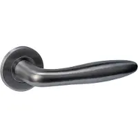 Intersteel deurkruk Q 03 op rozet verdekt ø52x6mm - PVD antraciet