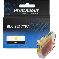 PrintAbout Inktcartridge LC-3217Y Geel Hoge capaciteit geschikt voor Brother