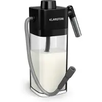 Klarstein SteelPresso Melkopschuimer – 0,55L, Elektrisch, Voor romig melkschuim, Eenvoudige reiniging, Compatibel met SteelPresso koffiemachines, Hygiënisch oppervlak, Transparant