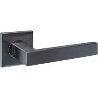 Intersteel deurkruk Q 05 op rozet vierkant verdekt 53x53x6mm - PVD antraciet