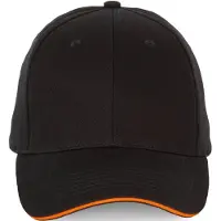K-Up Pack 24 Pet met contrastbies - 6 panelen Black/Orange - K-up KP185 - Maat One Size