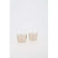 Zusss Set Van 2 Drinkglazen Enjoy - Verjaardag - Cadeau Dames Glas Sand