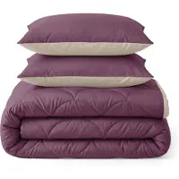 Sleeptime Lazy Lazy Dekbed Zonder Overtrek - Taupe/Rose 240 x 200 cm