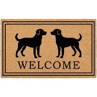 Clayre & Eef Deurmat Bruin Kokos Hond
