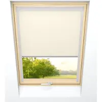 Time4blinds - Dakraam Rolgordijn - Breedte 775mm, Hoogte 1160mm - Compatibel met Velux, Compatibel met Fakro - Verduisterend Rolgordijn, Thermisch Rolgordijn, Zonwering voor Dakramen - Ecru