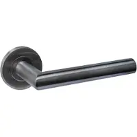 Intersteel Deurklink Q 01 op rond rozet antraciet