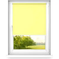 Time4blinds mini rollo basic - Rolgordijn - Niet-invasief - Raamrolgordijn binnen zonder boren - Niet-invasieve handgrepen - Dimmen rollo - 500x1000mm Licht Citroen - Bediening aan de Linkerkant