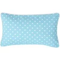 Homescapes kussenhoes in blauw met stippen, 100% katoen, 30 x 50 cm
