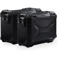 SW-Motech TRAX ADV aluminium koffersysteem - Zwart. 45/37L. Triumph Tiger 900/GT/Rally/Pro.