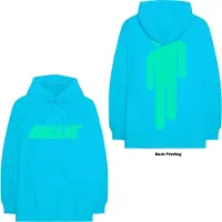 Born In France Hoodie Billie Eilish Racer Logo & Blohsh Uni NEON BLUE