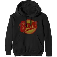 David Bowie Sweat à capuche Bowie Vintage Diamond Dogs Logo Homme Noir - Taille XXL