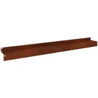 vidaXL Gazonrand 10 st 100 x 10 x 8 cm Staal Roestig