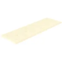 vidaXL Wand Hoofdbord 12 st Crème Kunstleer