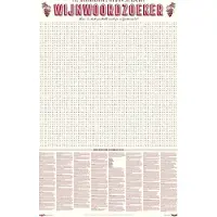 Stratier XL Spelposter - 100 Wijntermen Woordzoeker – wijn – weetjes - spel