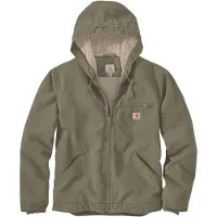 Carhartt Relaxed Fit Washed Duck Sherpa Lined Jasje