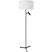 Steinhauer Vloerlamp Stang 4836ZW met leeslicht en witte kap