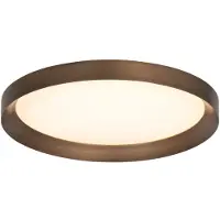 Steinhauer Plafondlamp Flady 3686BR Brons – Dimbare LED plafonnière Ø50 cm met uplight