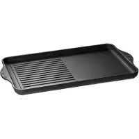 Saro Grillplaat half geribbeld 43 x 28 x 2,5 cm flexinductie / combizone Bosch en Siemens Compati