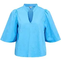 Object Blouse 'OBJHelia' neonblauw