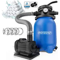Monzana Zandfiltersysteem MZPF180 5000L/u tot 15000L zwembad met filterballen 7-wegklep