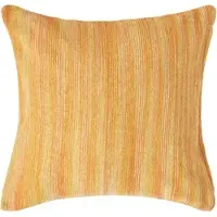 Homescapes Oranje Gestreepte Chenille Kussenhoes 60 x 60 cm