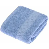 Homescapes badstof handdoek 100% katoen lichtblauw