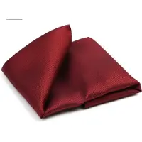Suitable Zijde Pochet Donkerrood -