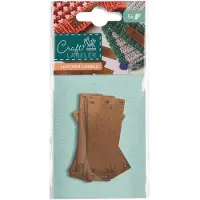 Colop Craft Labeler Naaibare Labels van Natuurlijk Leer – Set van 5 stuks - 9C 170673