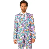 Opposuits My Little Pony's Mannen Pak - Heren Kostuum - Verkleedkleding - Carnavalskleding - Meerkleurig - Maat 50