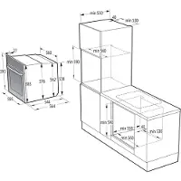 Gorenje GO66E PIZZA350C 77 l 3500 W Zwart