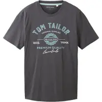 Tom Tailor Shirt hemelsblauw / donkergrijs / natuurwit