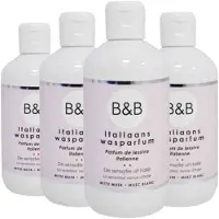 B&b Italiaans Wasparfum 4x Witte Musk 250 ml