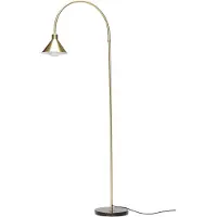 Hubsch Pijp Vloerlamp Messing