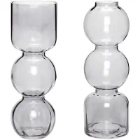 Hubsch Cirkelvazen Grijs (set van 2)