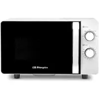 Orbegozo MI 2060 CE, Werkblad, Vrijstaande magnetron, 20 liter, 700 watt, Draaibaar, Zwart, Wit